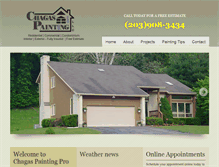 Tablet Screenshot of chagaspaintingpro.com